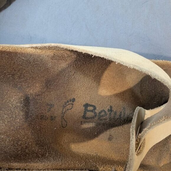 Betula by Birkenstock Tan Gizeh Foot Bed Sandals Women Size 7 - Picture 4 of 5